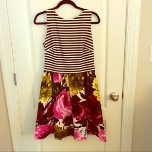 Gorgeous striped and floral dress by Taylor.